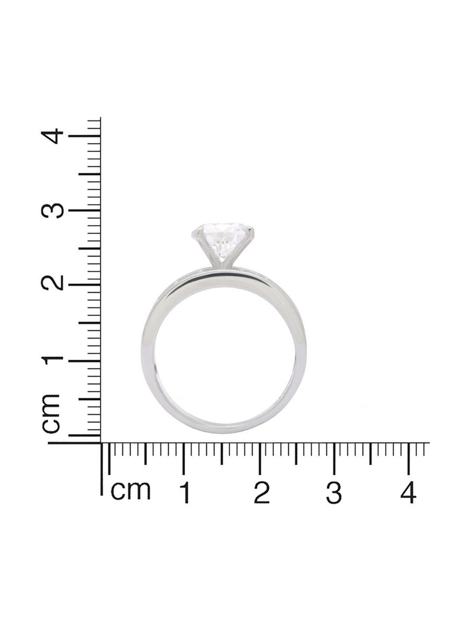 Anayra 92.5 Sterling Silver Sparkling Ring for Women