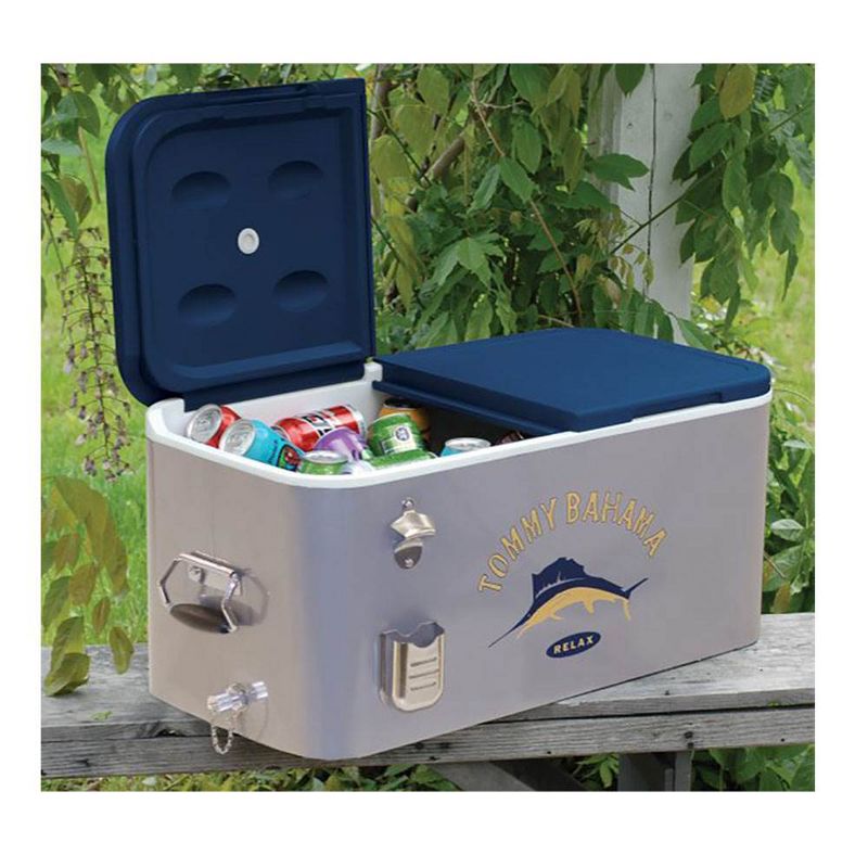 Tommy Bahama The Entertainer 77 Qt Rolling Portable Patio Party Cooler (2 Pack)