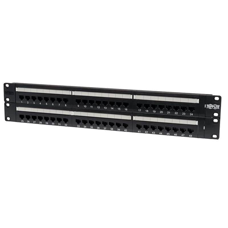 48Port 2U Rackmount Cat5e 110 Patch Panel 568B RJ45 EthernetN052048