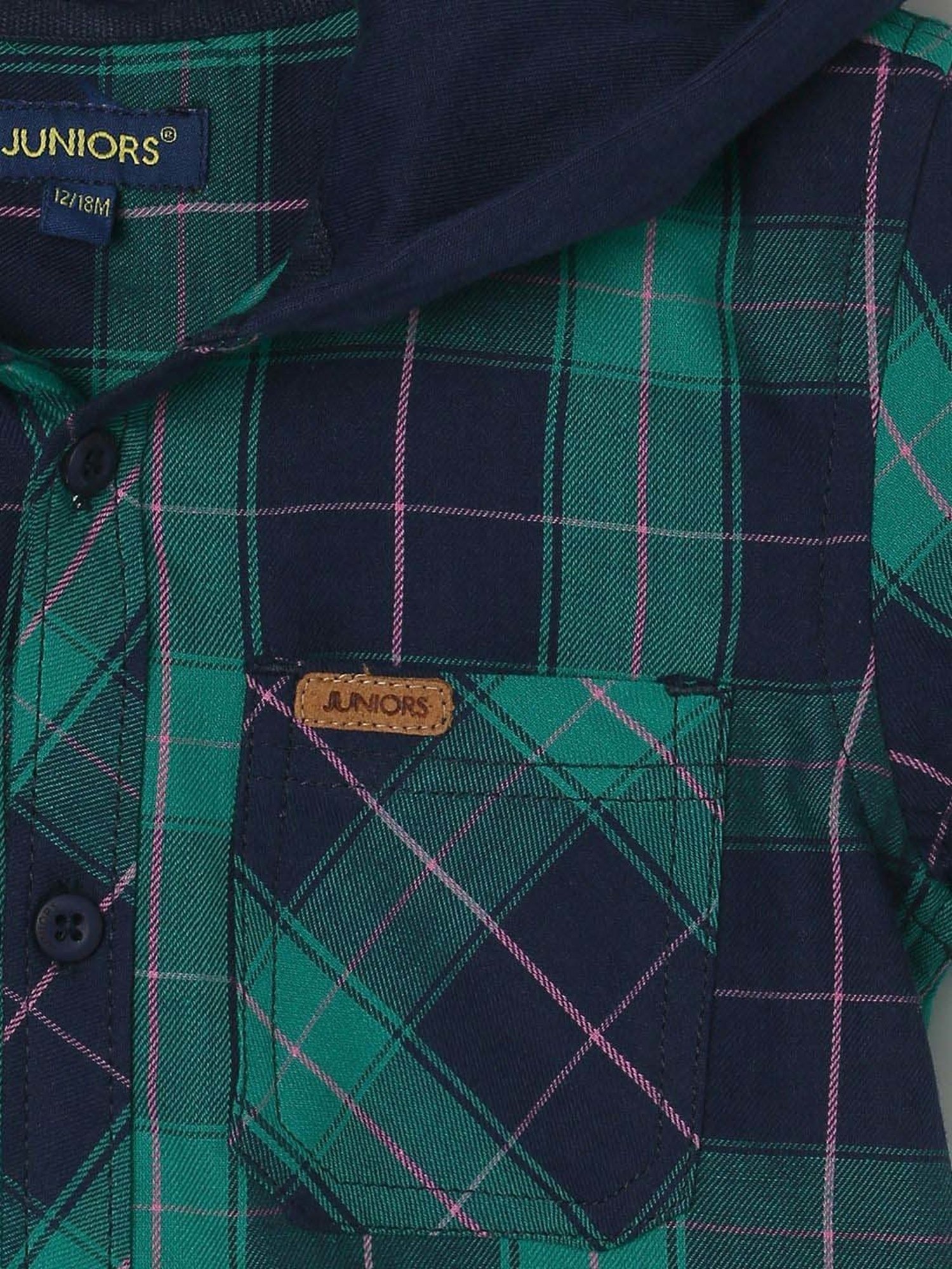 Pantaloons Baby White Cotton Printed Shirt