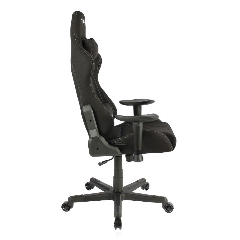 Fabric Ergonomic High Back Racer Style Video Gaming Chair Black - Techni Sport
