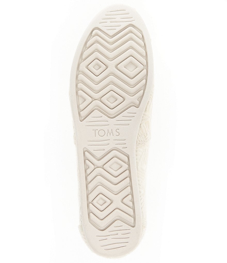 TOMS Women's Alpargata Geo Lace Slip-Ons