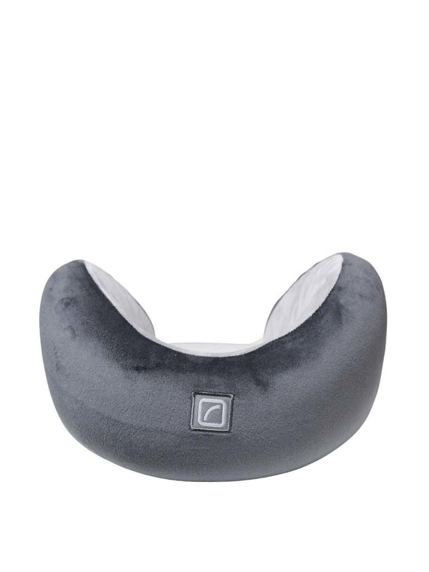 Travel Blue Grey Memory Foam Neck Pillow