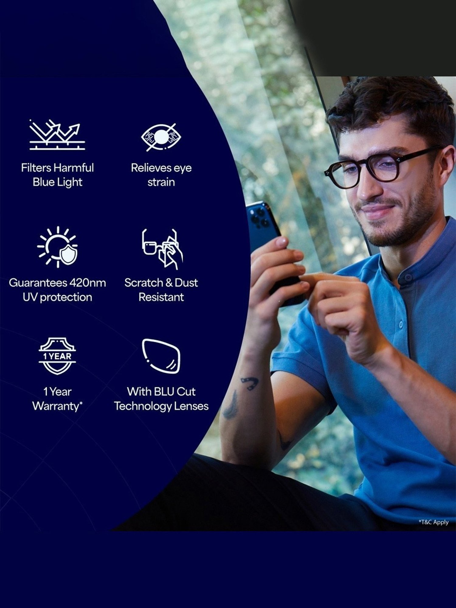 Lenskart Blu Black Square Frame