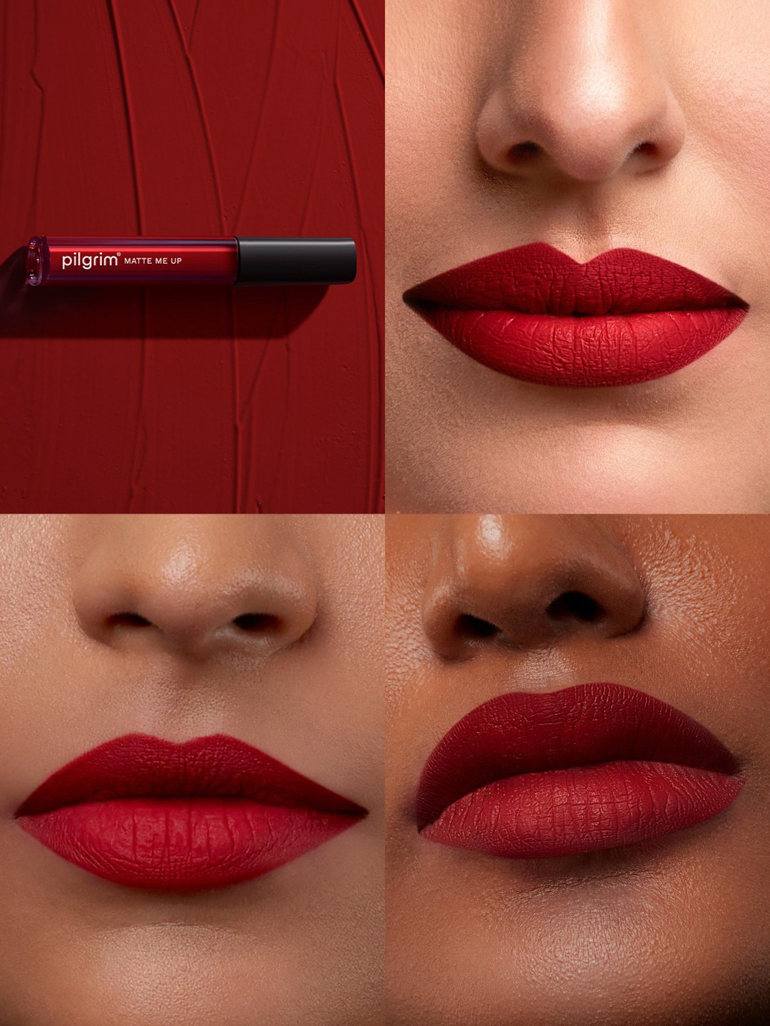 PILGRIM Matte Me Up Liquid Lipstick 01 Red Stiletto - 3 ml