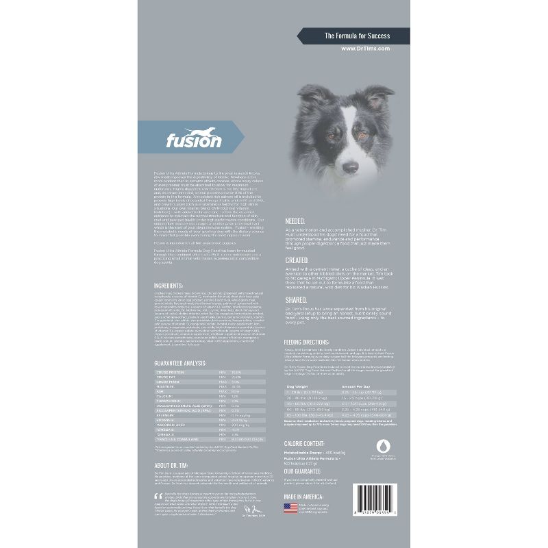 Dr. Tim's Fusion Ultra Athlete Premium Dry Dog Food - 40lbs