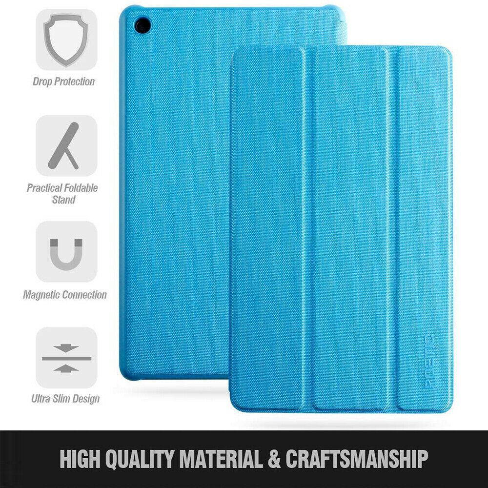 For Amazon Fire 7 2019 Tablet Case Smart Standing Cover w/Auto Wake/Sleep Blue