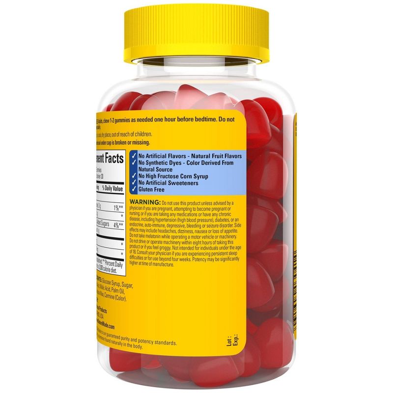 Nature Made Good Sleep Gummies - Melatonin 4mg + L - Theanine 200mg - Dreamy Strawberry - 60ct