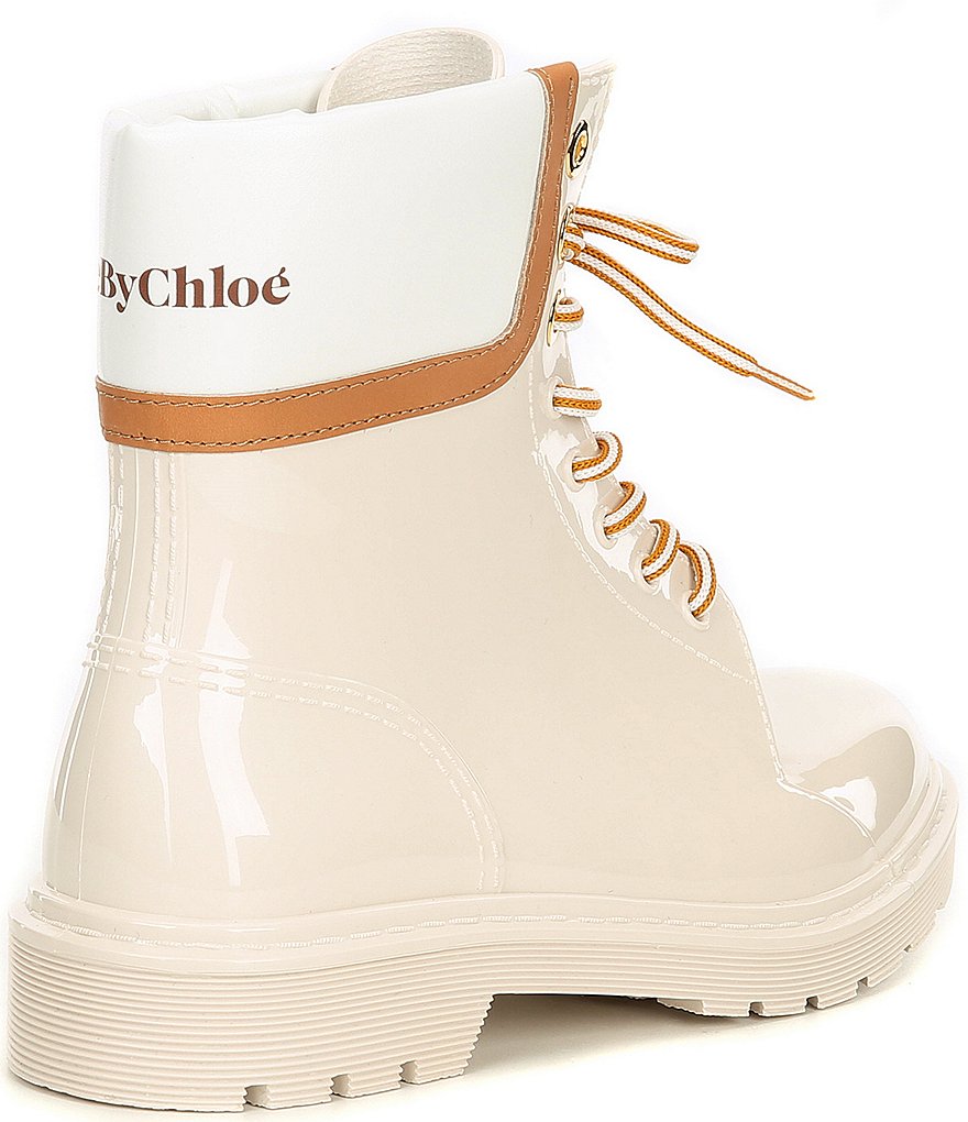 See By Chloe Florrie Lace-Up Rainboots