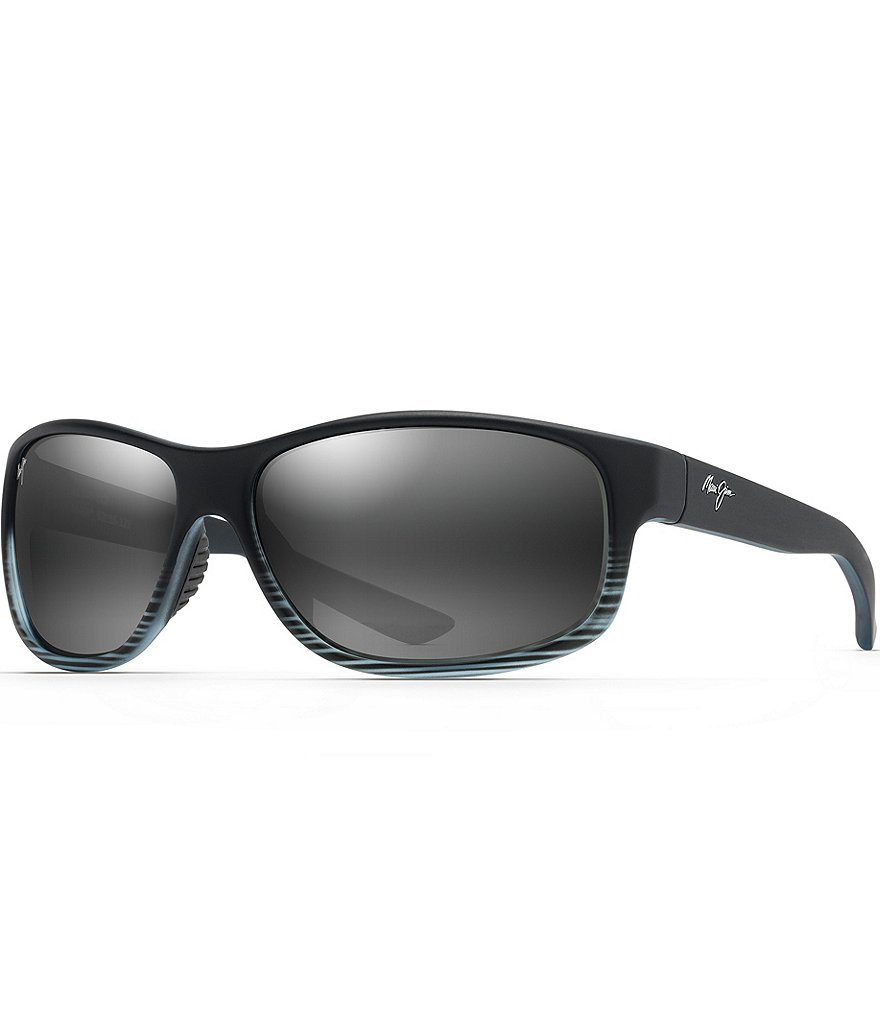 Maui Jim Kaiwi Channel PolarizedPlus2&reg; Wrap 62mm Sunglasses