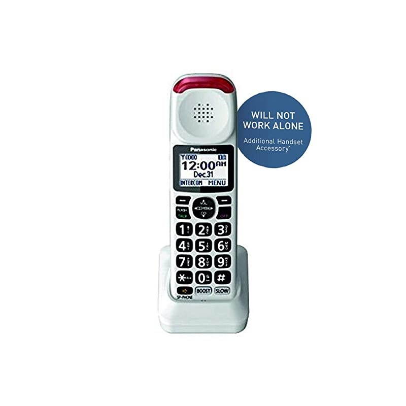Cordless Phone Handset Accessory Compatible with KX-TGM420W Series Cordless Phone Systems - KX-TGMA44W (White)