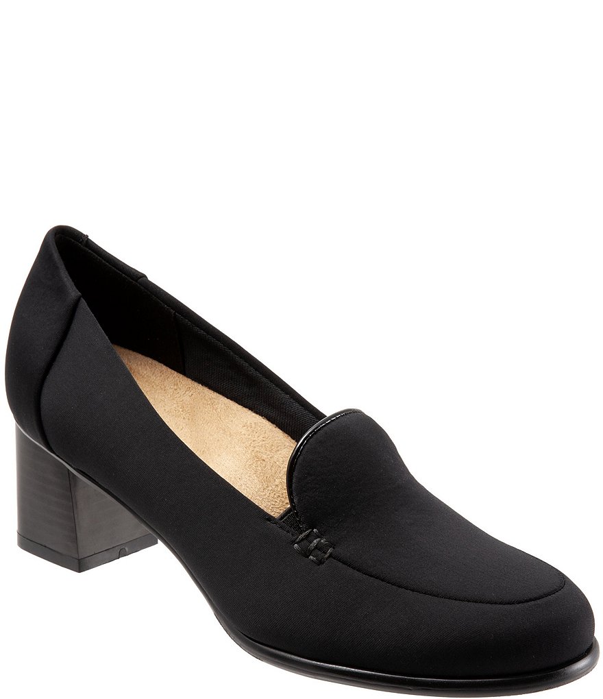 Trotters Quincy Block Heel Loafer Pumps