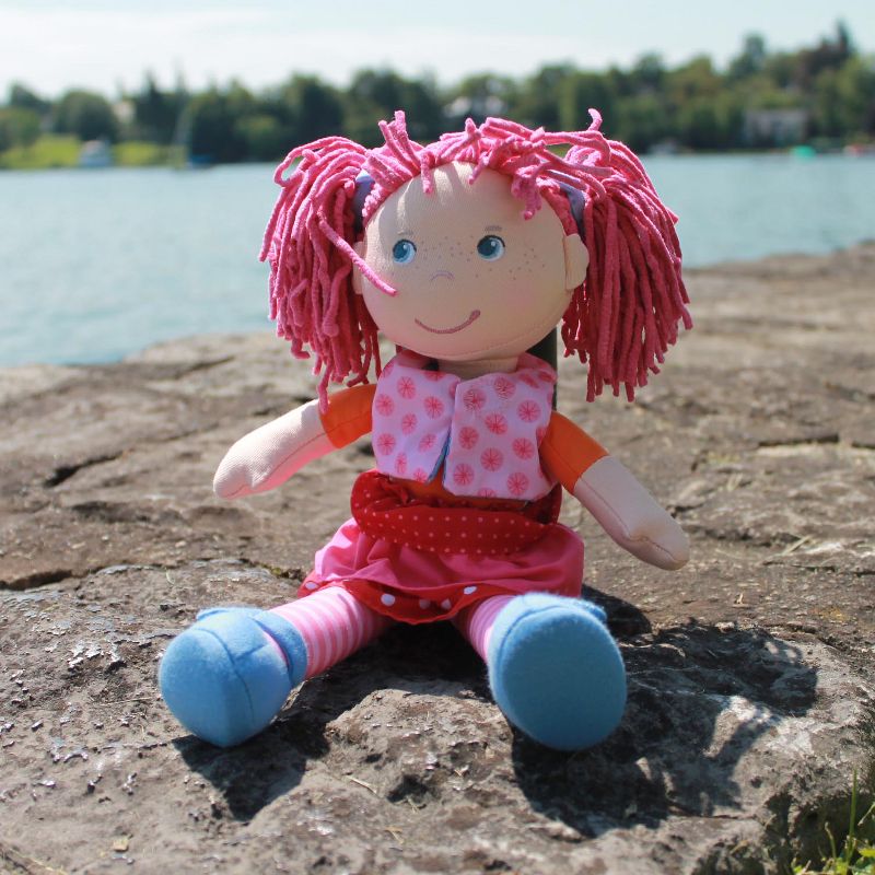 HABA Lilli-Lou 12" Soft Doll with Pink Hair