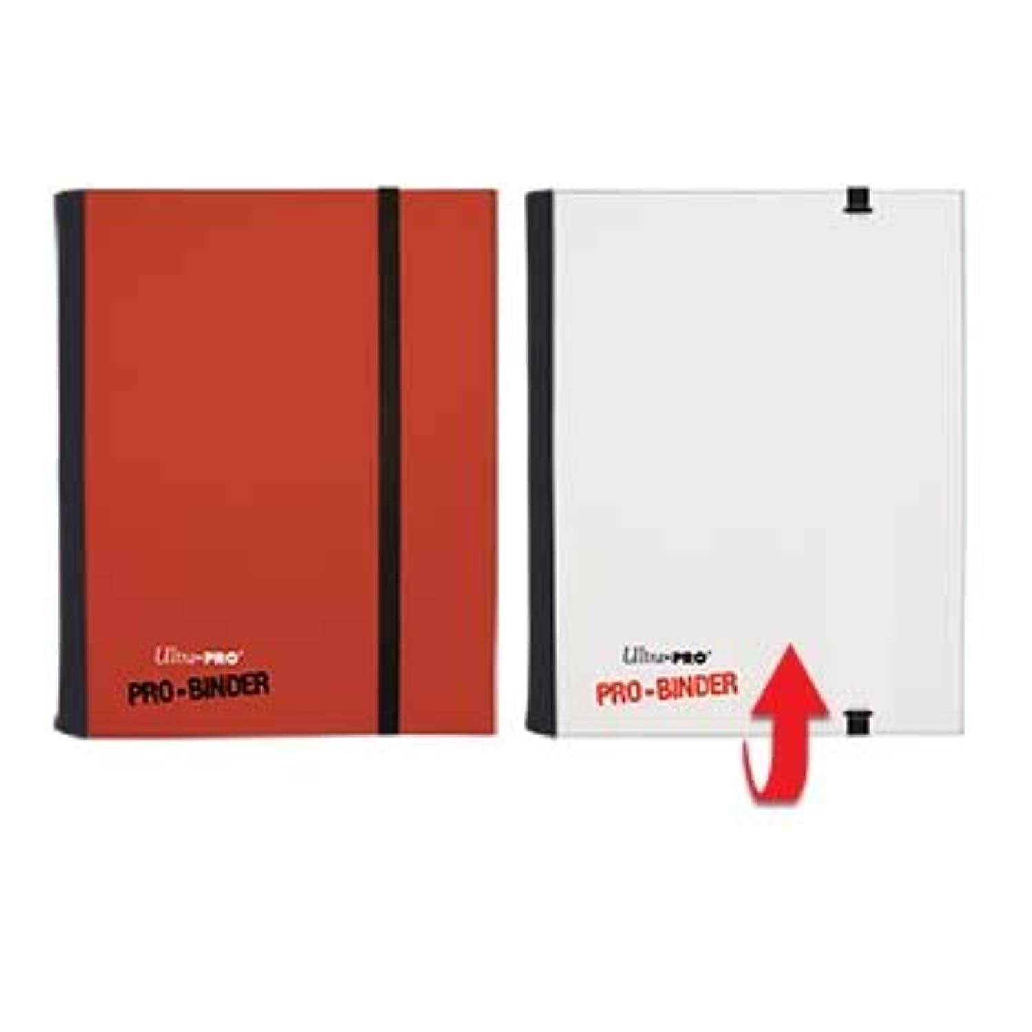 Ultra Pro 84025 4-Pocket Red And White Flip Binder