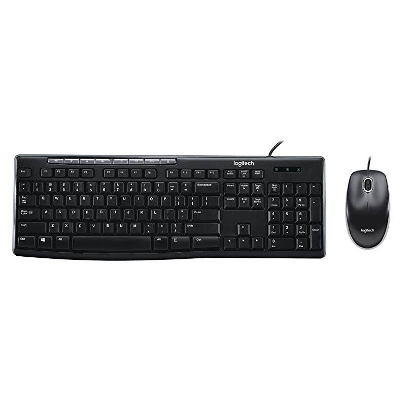 Media Combo MK200 Full-Size Keyboard and High-Definition Optical Mouse