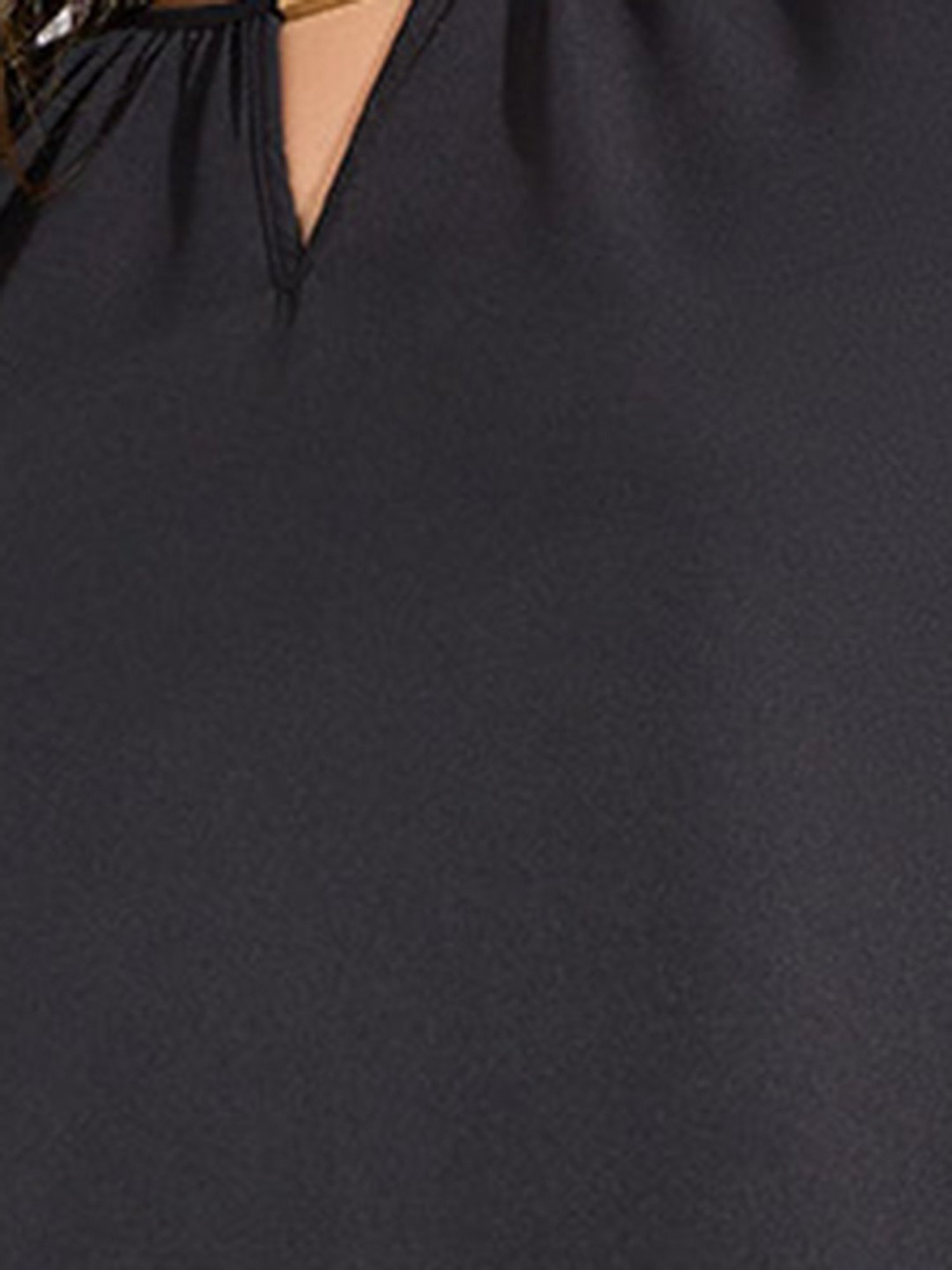 Styli Black Regular Fit Top