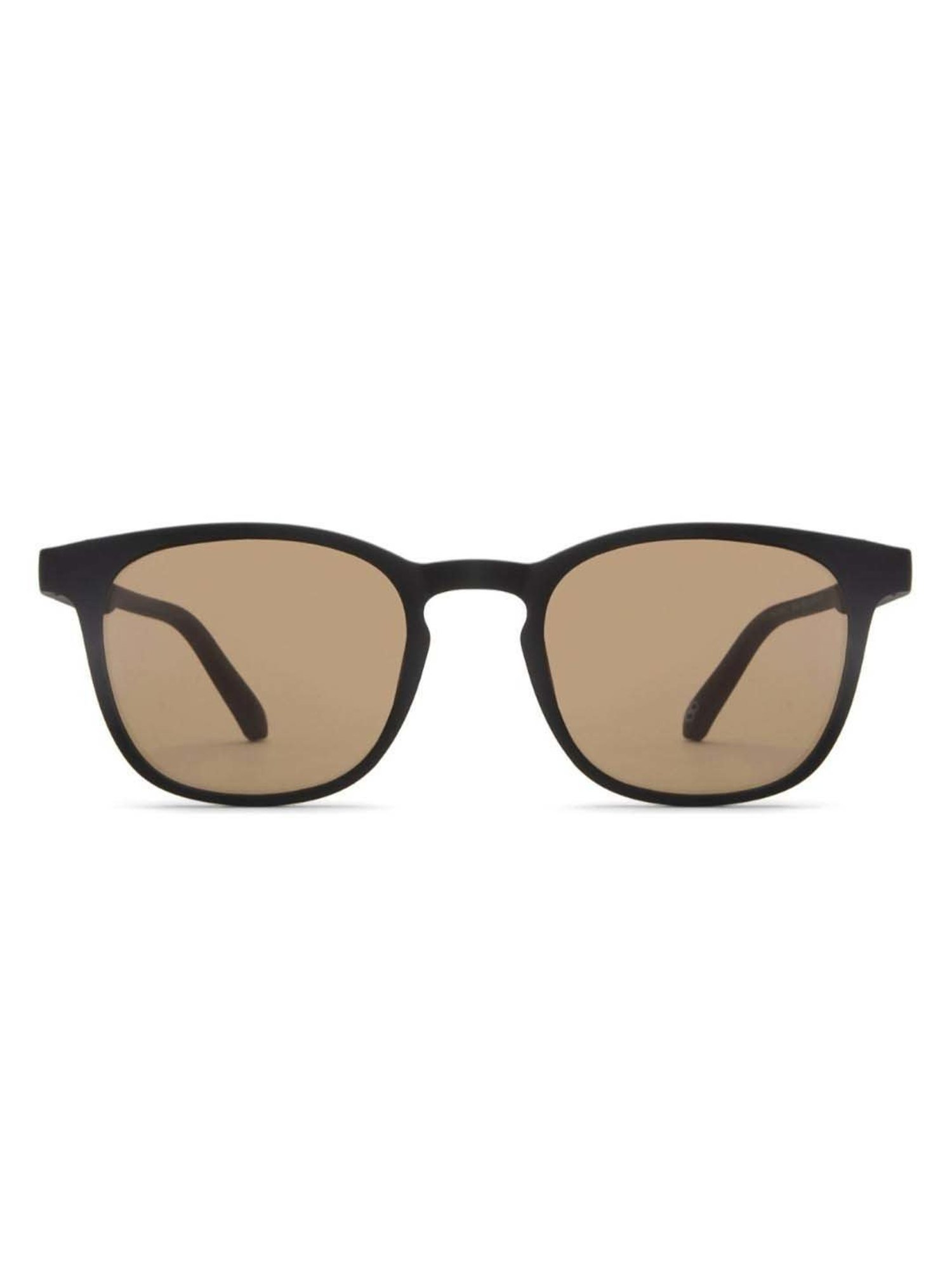 HUSTLR Brown Wayfarer Polarised and UV Protected Lens Unisex Sunglasses