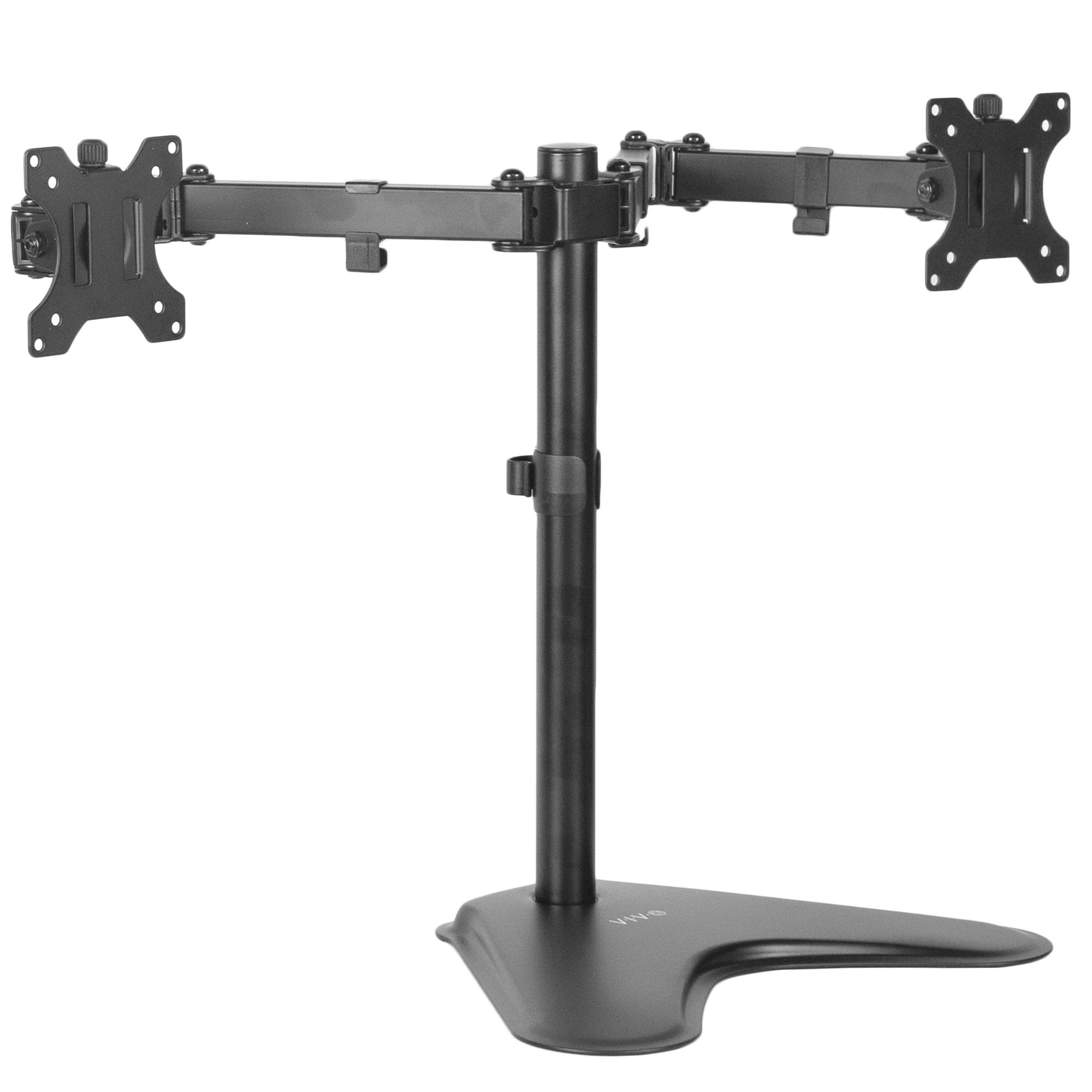 VIVO Dual LCD Monitor Desk Mount Stand Heavy Duty Fully Adjustable Fits 2 Screens up to 27" (STAND-V002)