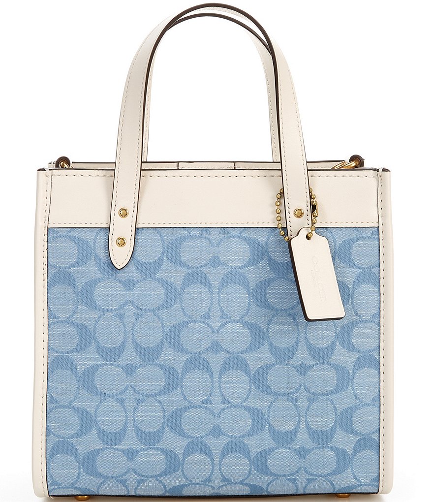 COACH Signature Chambray Field Tote Bag