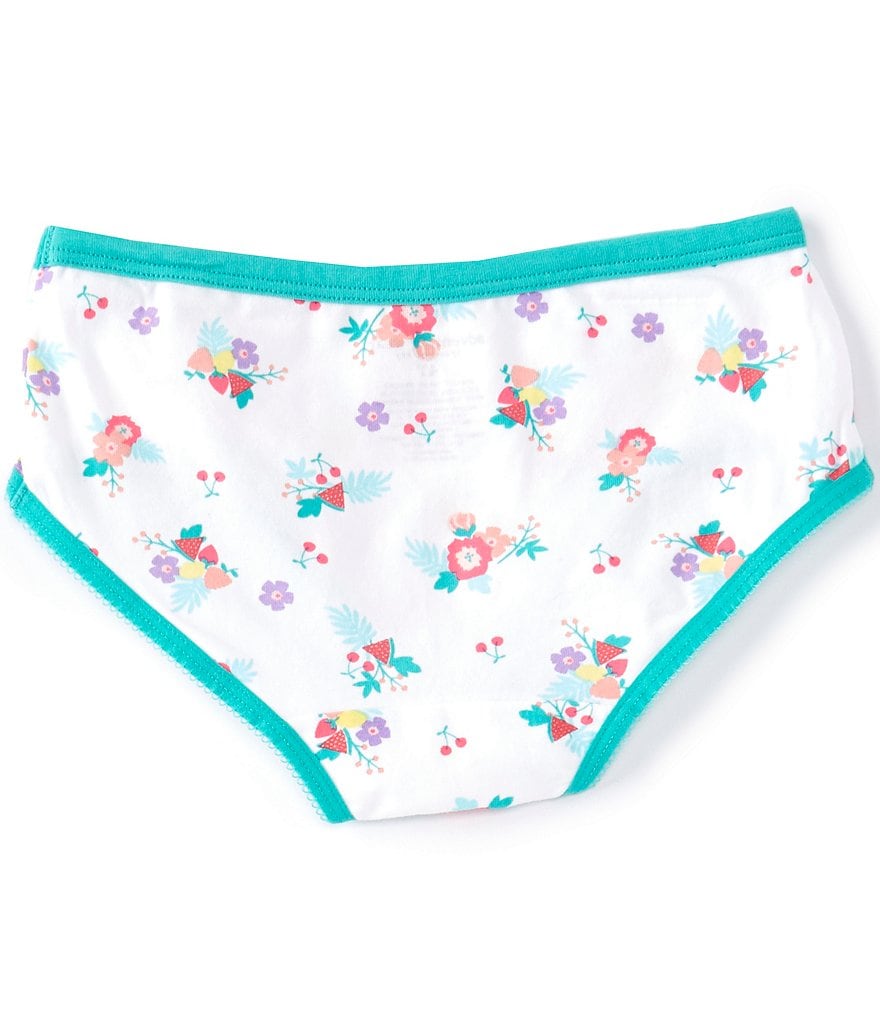 Copper Key Adventure Wear by Copper Key Little Girls 2T-5 Fruit Floral Brief Panties