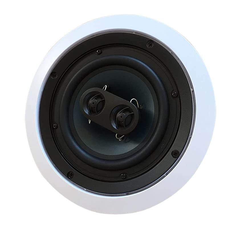 Silver Ticket inWall inCeiling Speaker with Pivoting Tweeter 2 Channel Stereo 65 Inch inCeiling 94 inch Overall Size