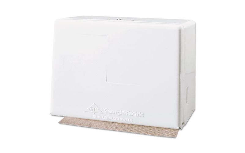 Georgia Pacific Singlefold Towel Dispenser Steel 11 5/8w x 6 5/8d x 8 1/8h White 56701