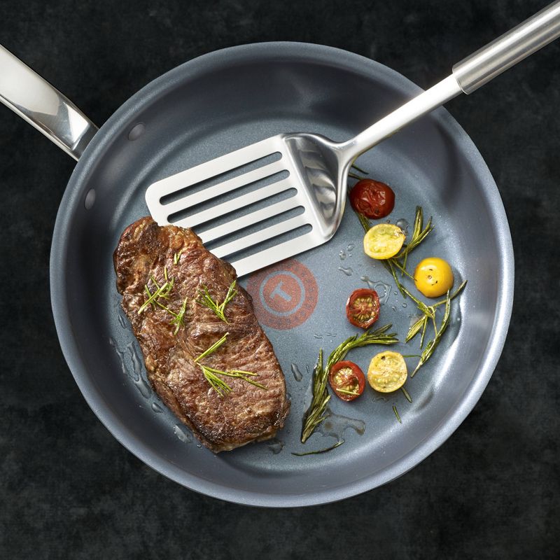 T-fal Endurance Collection Metal Spatula Safe Platinum Nonstick 14pc Cookware Set