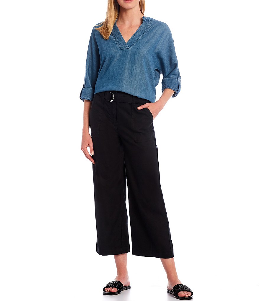 Karyn Seo Hazel Lattice Lace Linen Top