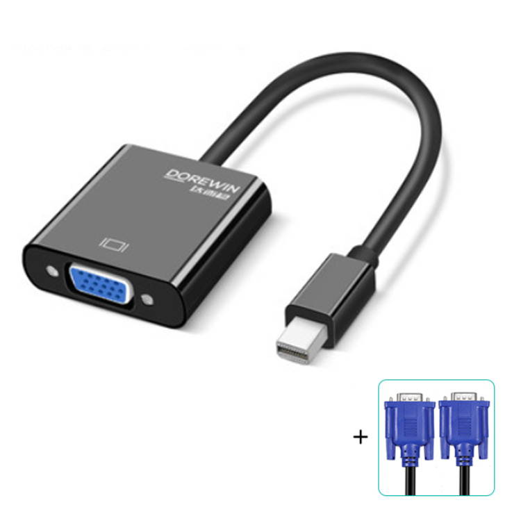 Minidp to VGA Cable Adapter Male to female+1.5m vga Cable