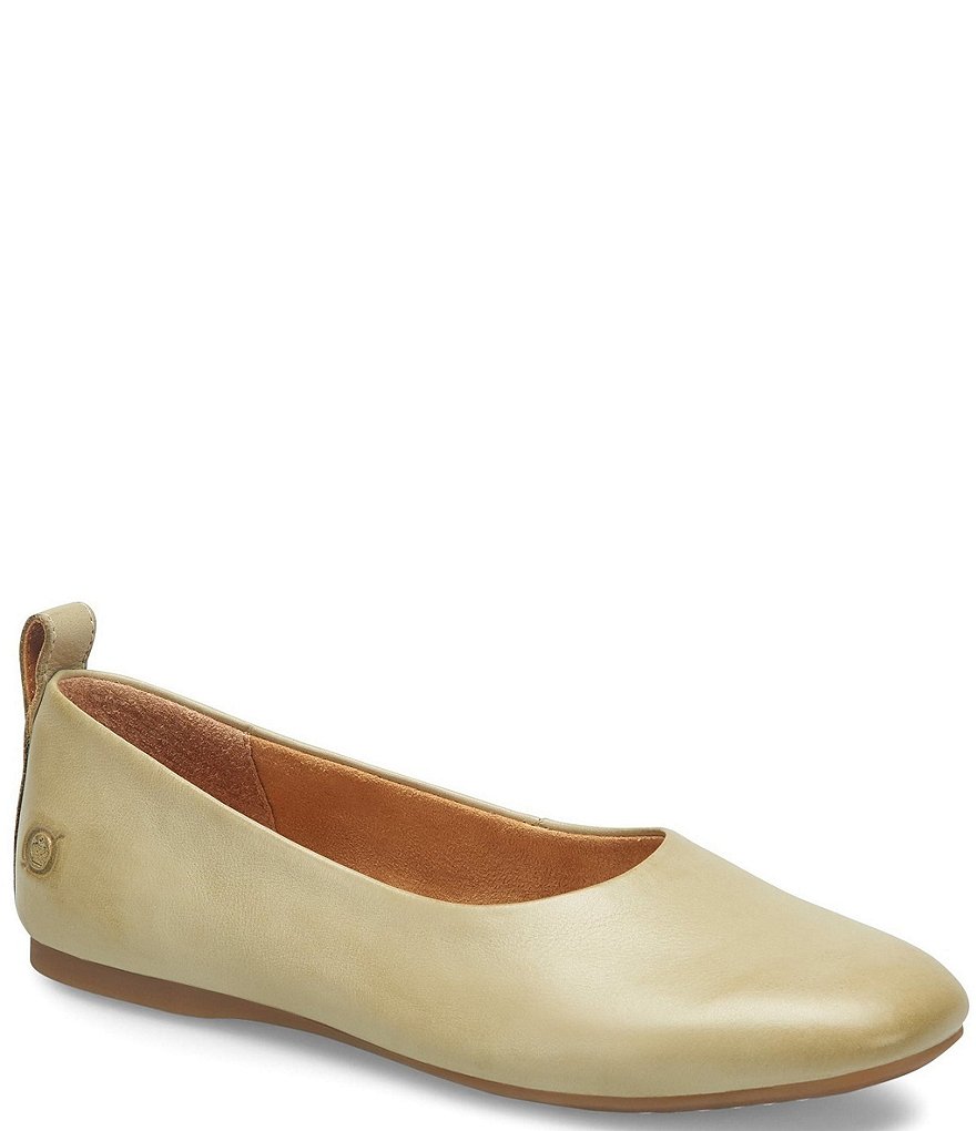 Born Beca Leather Slip-On Flats
