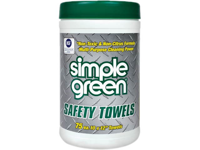Simple Green 13351 Lint Free Polypropylene Industrial Safety Towel Canister