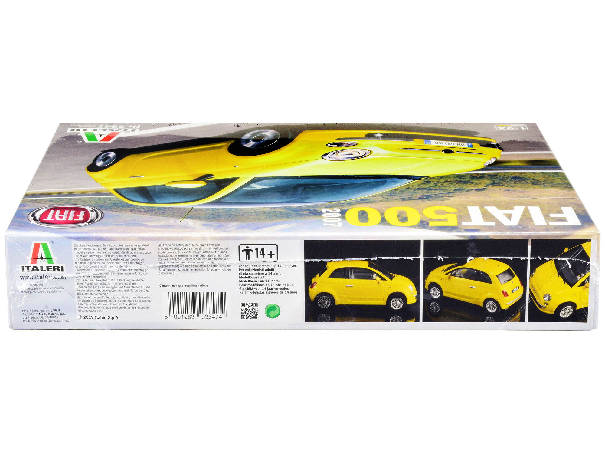 Fiat Grande Punto Abarth White 1/24 Diecast Car Model by Motormax