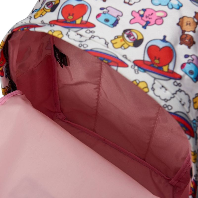 Line Friends BT21 Urban 21.5" Backpack- Tata, Mang, Chimmy, RJ, Koya, Cooky, Shooky and Van