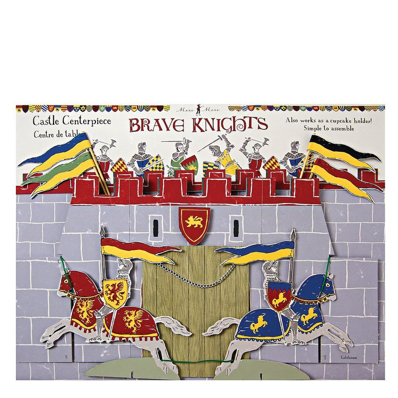 Meri Meri Brave Knights Table Centerpiece - Party Decorations and Accessories - 10.5" x 17" x 17"