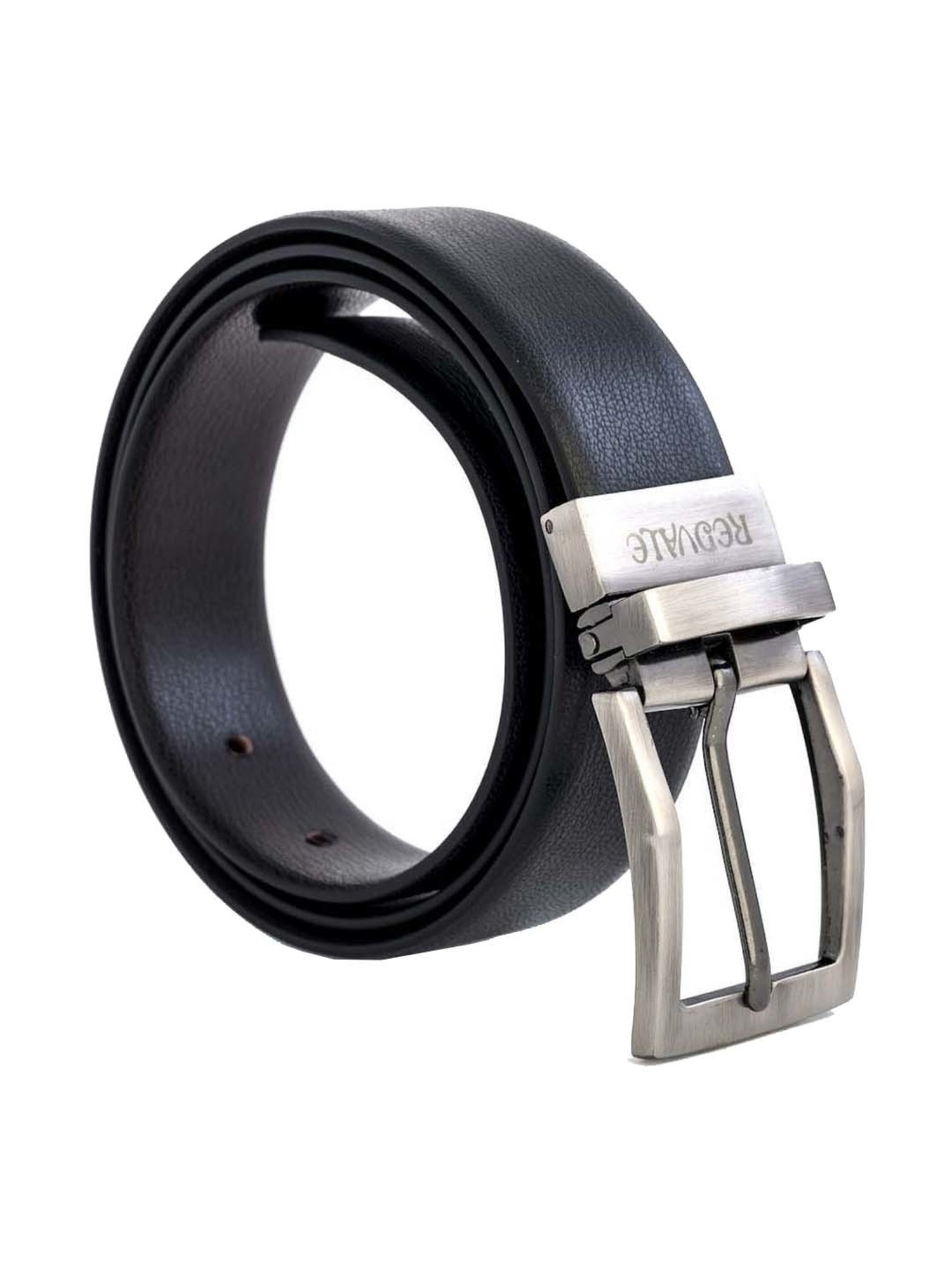 REDVALE Black & Brown Reversible Belt for Men