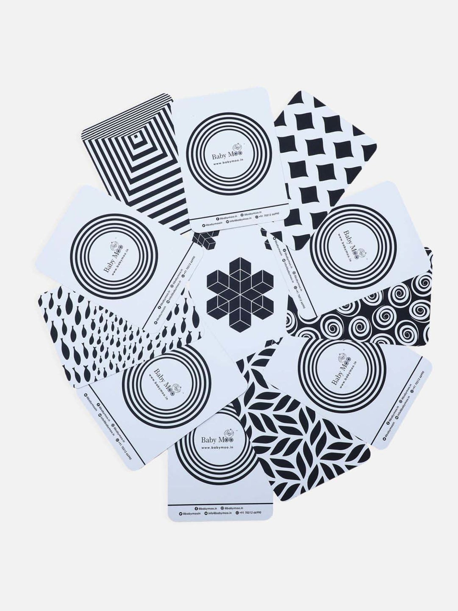 Baby Moo Kids Black Flash Cards