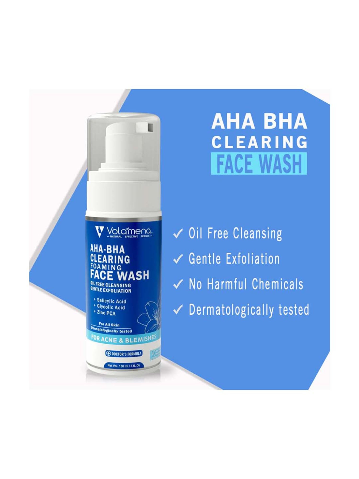 Volamena Aha Bha Clearing Foaming Face Wash - 150 ml