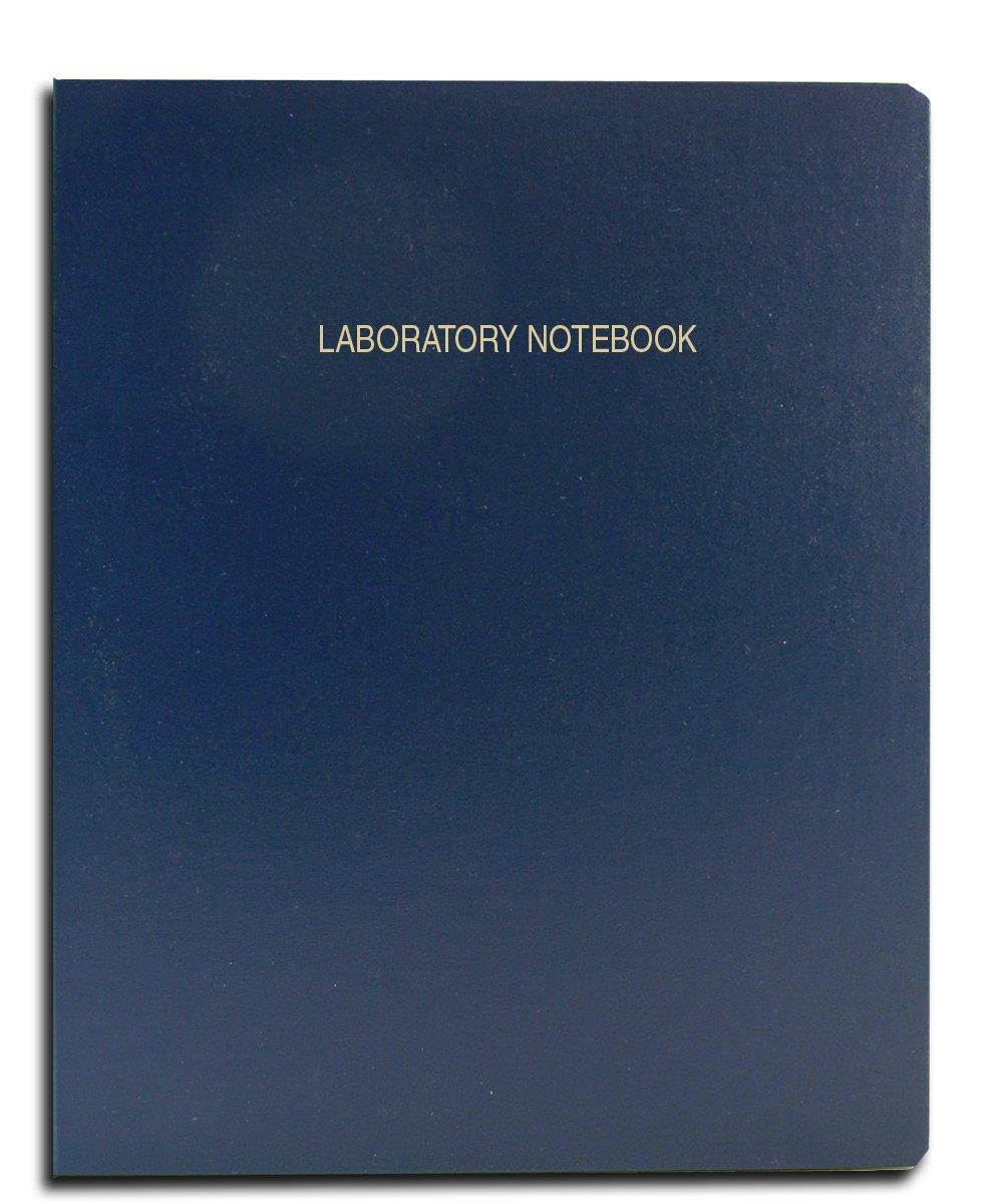 BookFactory Economy Blue Lab Notebook - 96 Pages (Grid Format), 8 7/8" x 11 1/4", Flexible Blue Cover Laboratory Notebook (E-LIRPE-096-LGR-A-LBT1)