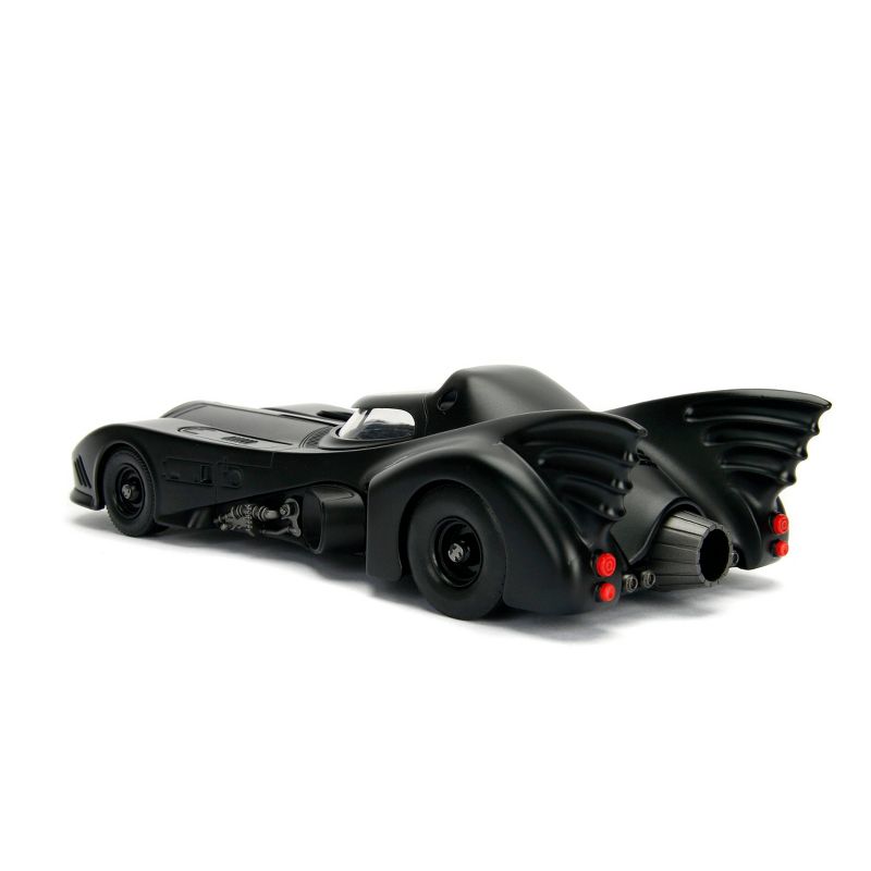 Jada Toys Hollywood Rides 1989 Batmobile Die-Cast Vehicle with Batman Die-Cast Figure 1:24 Scale Primer Black