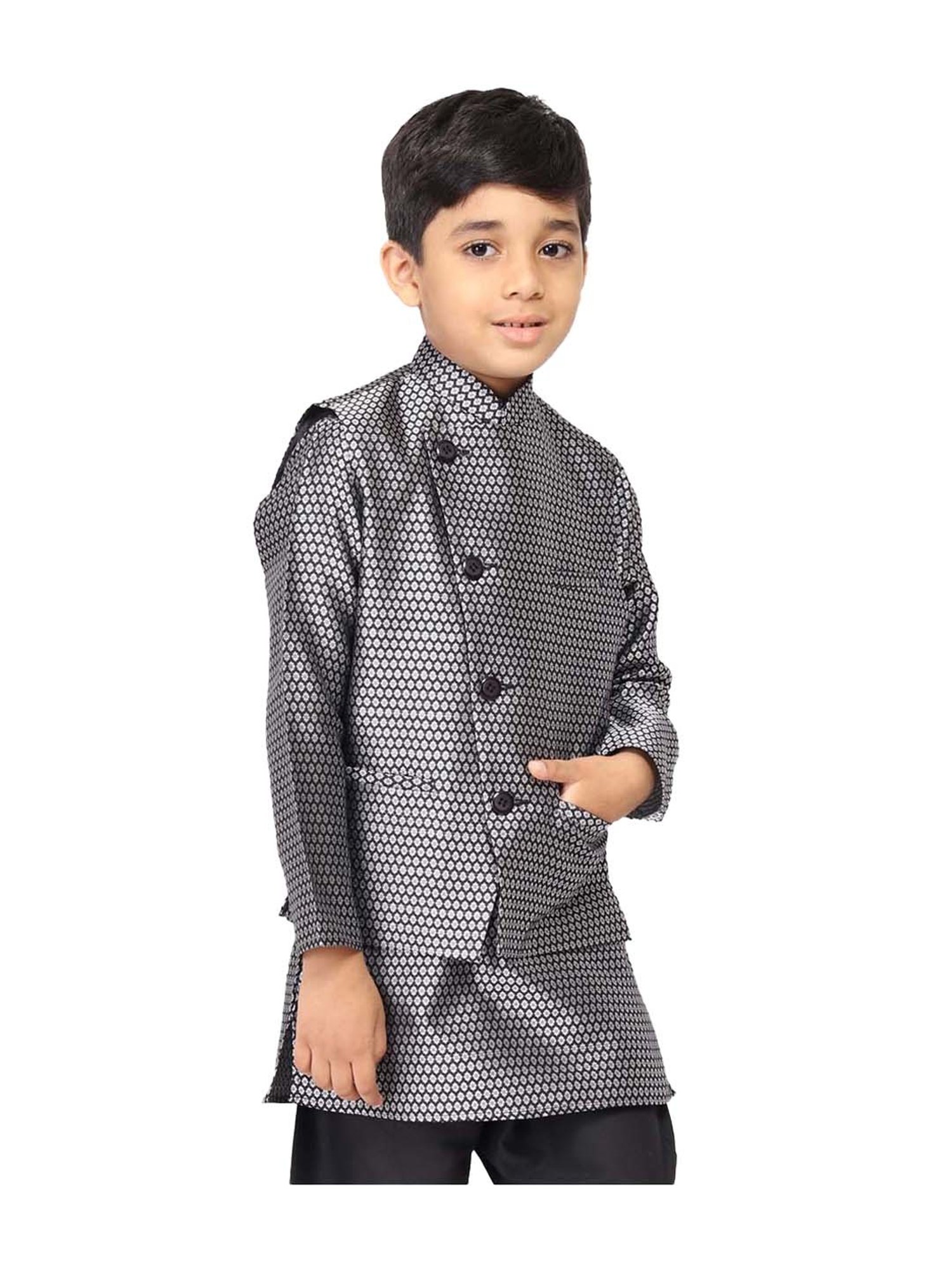 Crimsoune Club Kids Mint Solid Full Sleeves Blazer