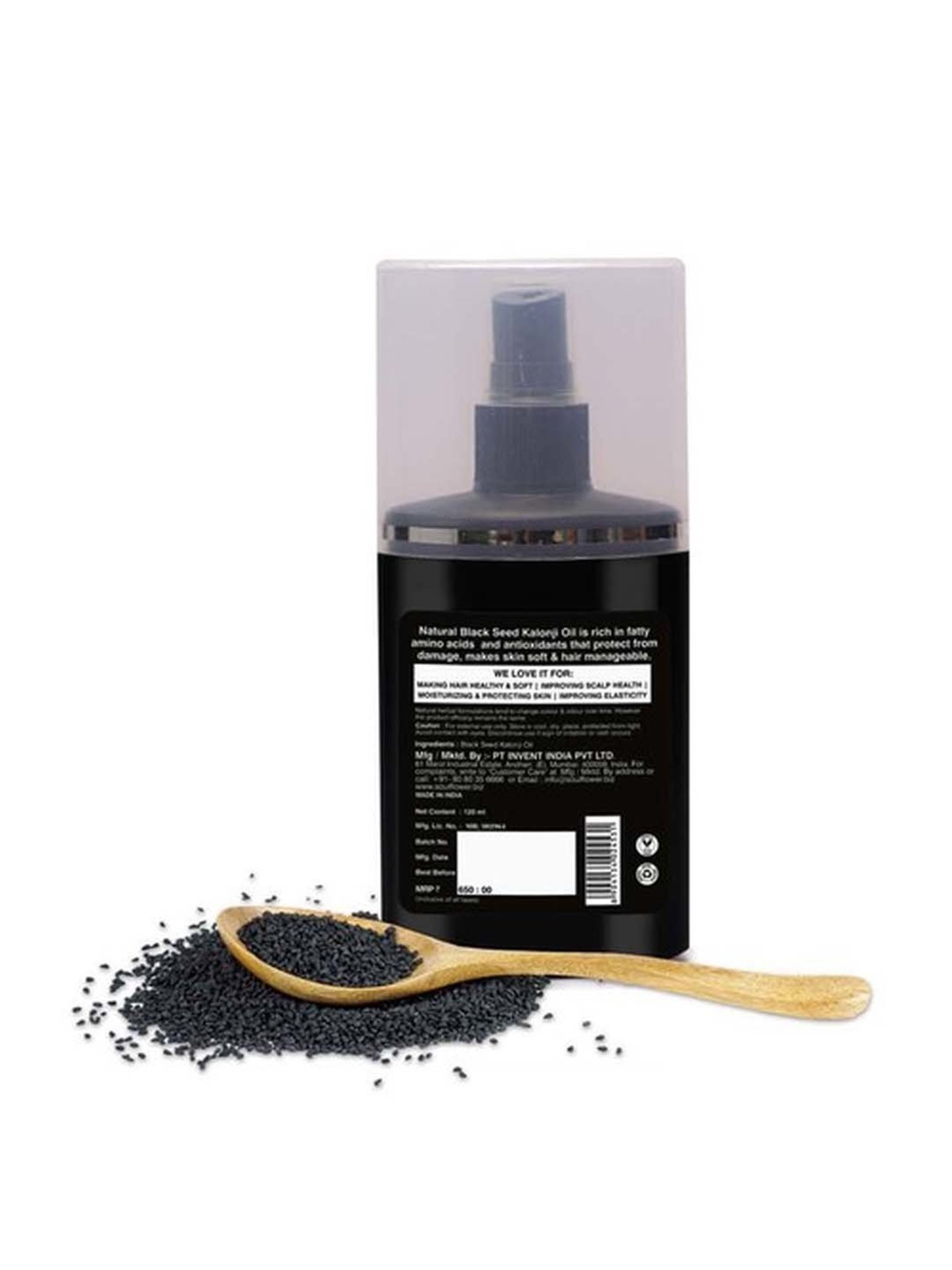 Soulflower Herbal Black Seed Kalonji Oil - 120 ml