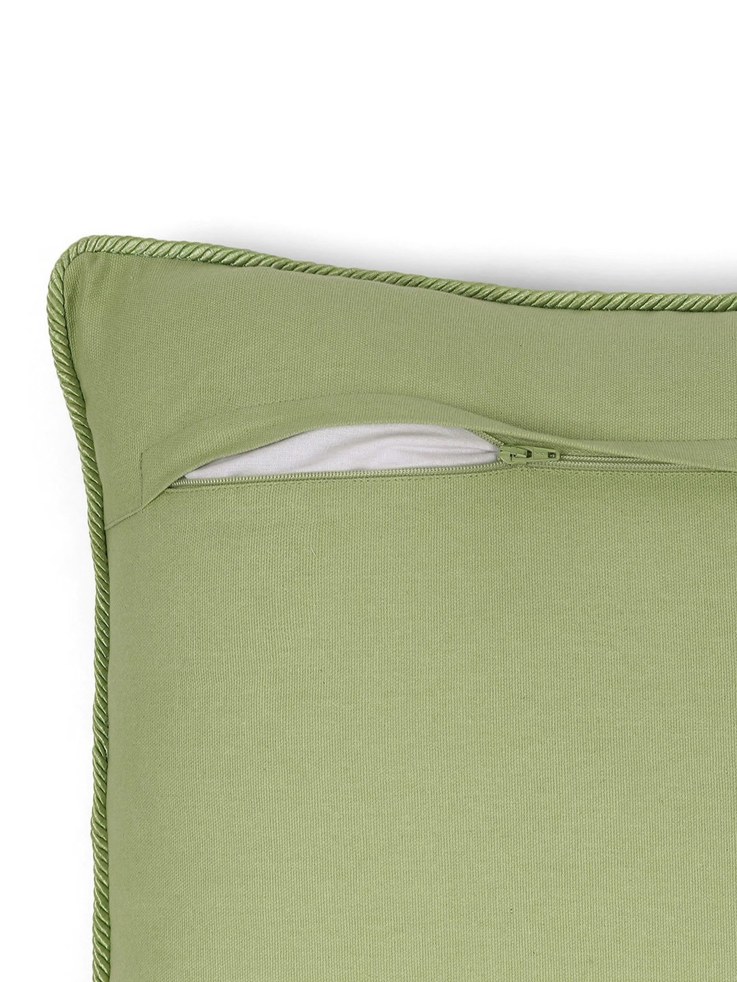 Pure Home and Living Purple Linen Embroidery Cushion Covers