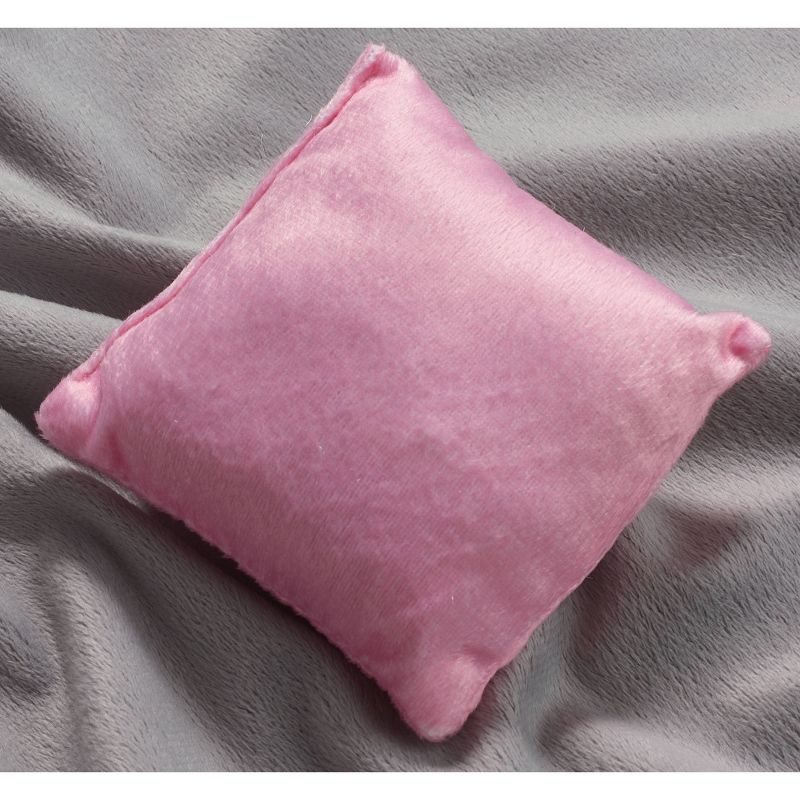 Badger Basket Scrollwork Metal Triple Doll Bunk Bed with Ladder and Bedding - Silver/Pink/Stars