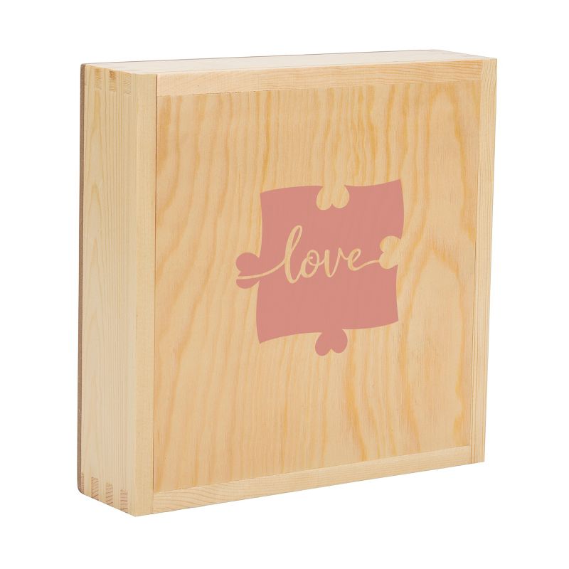 "Love" Wedding Guestbook Puzzle Tan