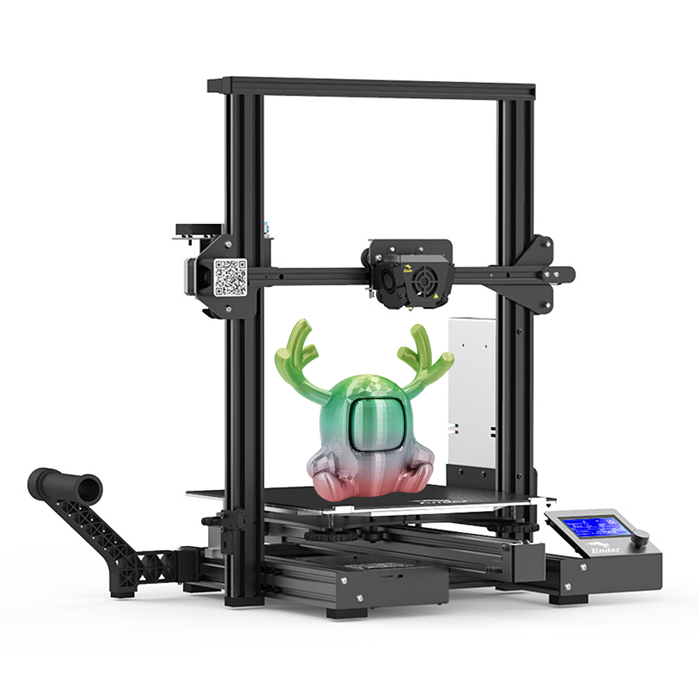 Official Creality Ender 3 Max 3D Printer 300 x 300 x 340mm, 2020 Newest All Metal FDM 3D Printer with Larger Glass Bed Silent Mainboard All Metal Extruder Smart Sensor Dual Cooling Fans