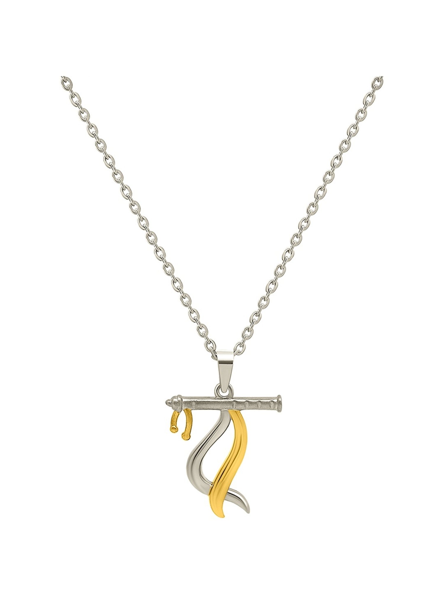 Zavya 92.5 Sterling Silver Pearlescent Elegance Pendant with Chain for Women