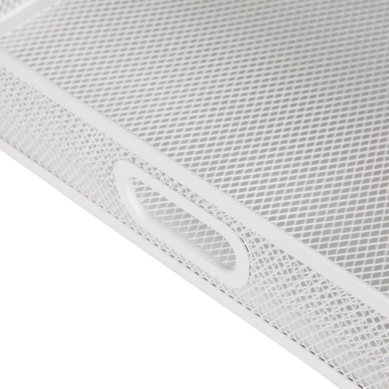 Mesh Monitor Stand with Drawer White - Made By Design™
