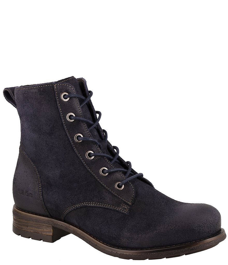 Taos Footwear Boot Camp Suede Faux Fur Lined Booties