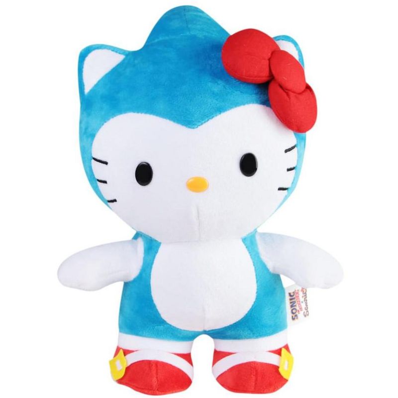 Toynami, Inc. Sonic x Sanrio 10" Plush: Blue Sonic x Hello Kitty