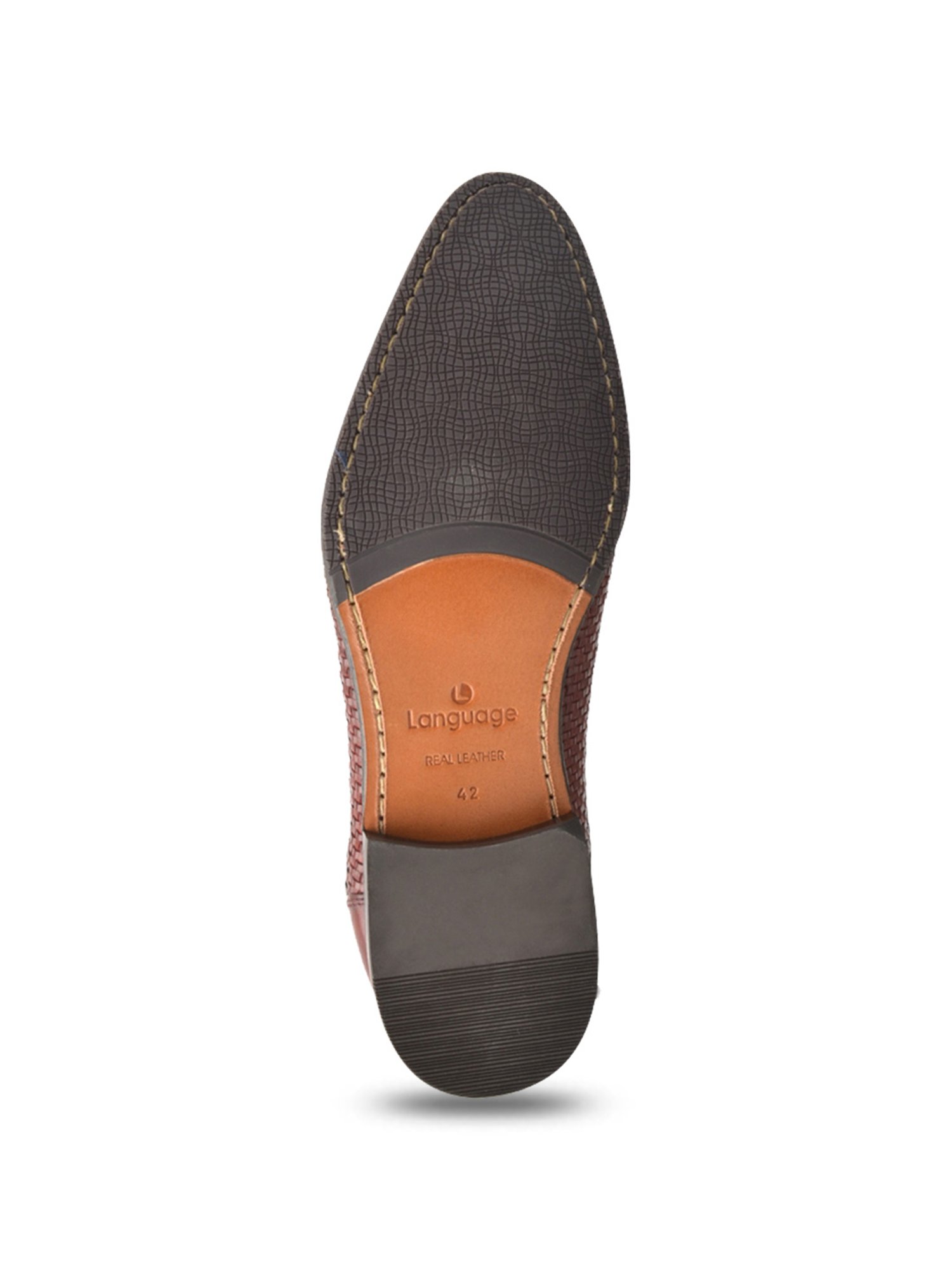 Language Shoes Men's Vincent Burgundy Derby Shoes